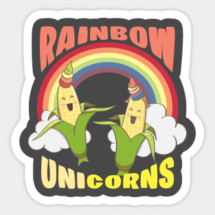 Rainbow Unicorns Sticker